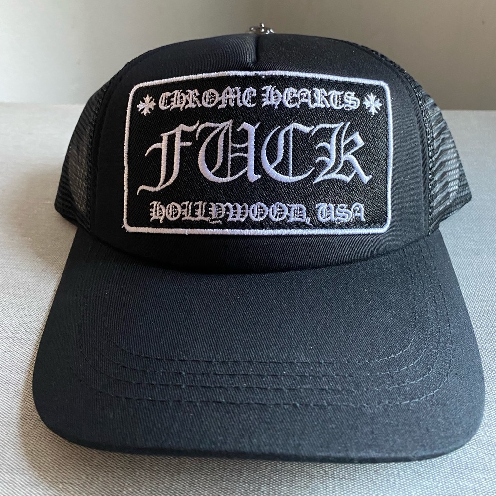 Chrome Hearts FUCK Hollywood Trucker Hat